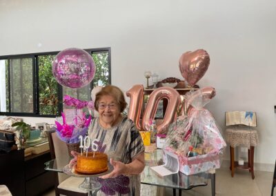 On her 106th birthday.