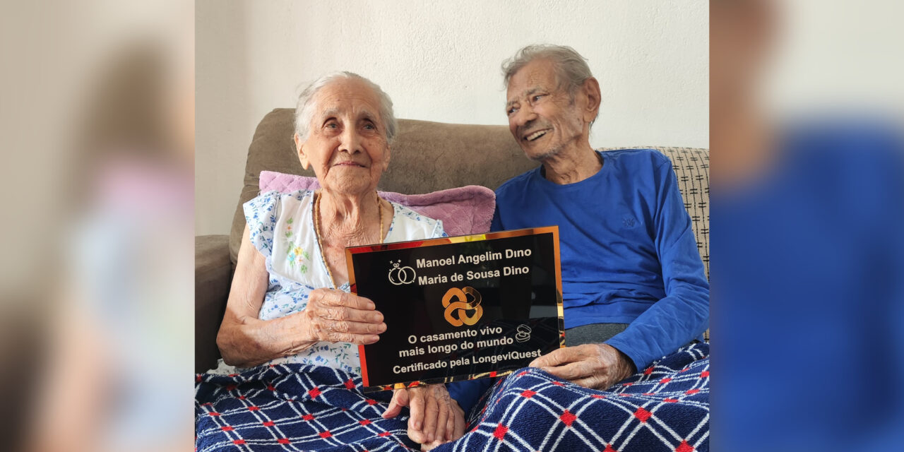 Longest-Married Couple Presented with LongeviQuest Plaque