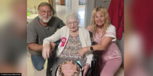 Mary Laughead on her 111th birthday.