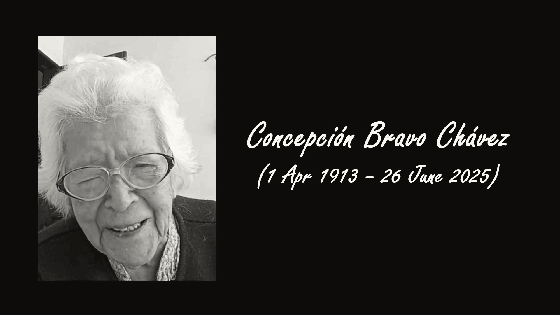 Mexican Woman Concepción Bravo Chávez Dies at 112