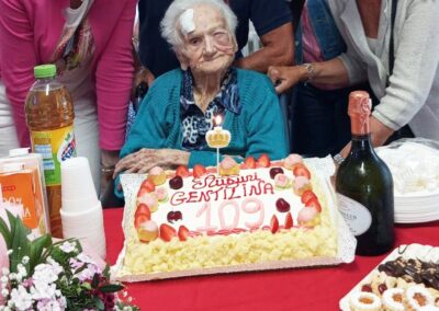 On her 109th birthday. (Source: Facebook/ Cooperativa Sociale Elleuno scs)