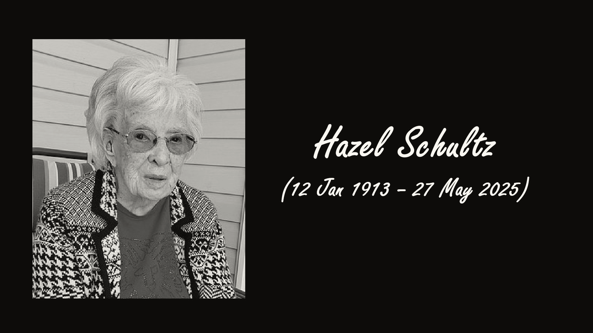Hazel Schultz, Idaho's Oldest Person Ever, Dies at 112