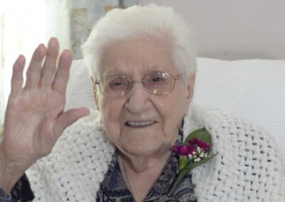 On her 110th birthday. (Source: Le Nouvelliste)