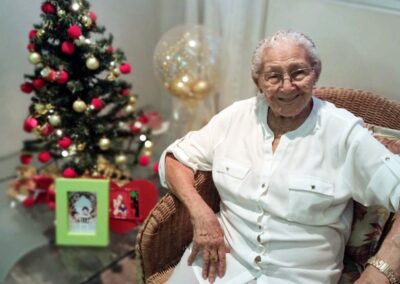 In December 2021, aged 104.