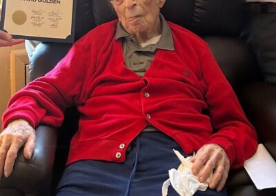 On his 109th birthday. (Source: Herald Community Newspapers)