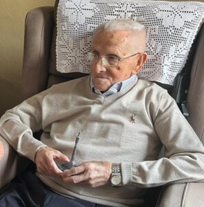 On his 110th birthday. (Source: Facebook / Cristina Laborda Albolea)