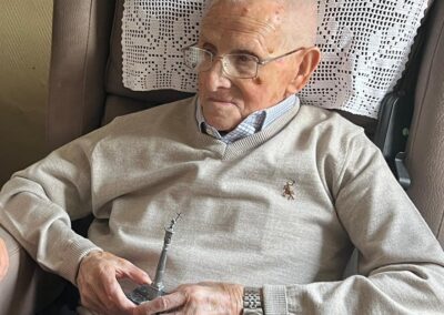 On his 110th birthday. (Source: Facebook / Cristina Laborda Albolea)