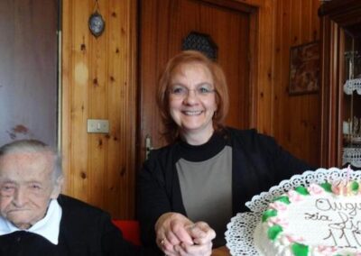 On her 110th birthday. (Source: Bresciaoggi)