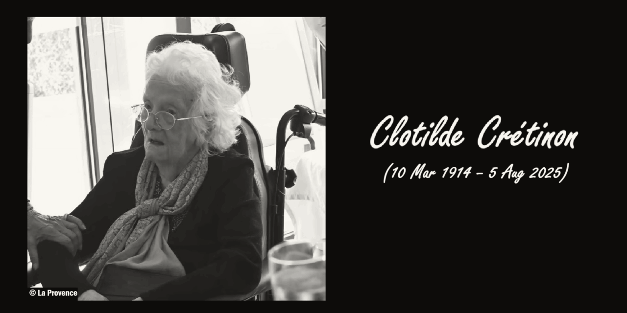 French Woman Clotilde Crétinon Dies at 111