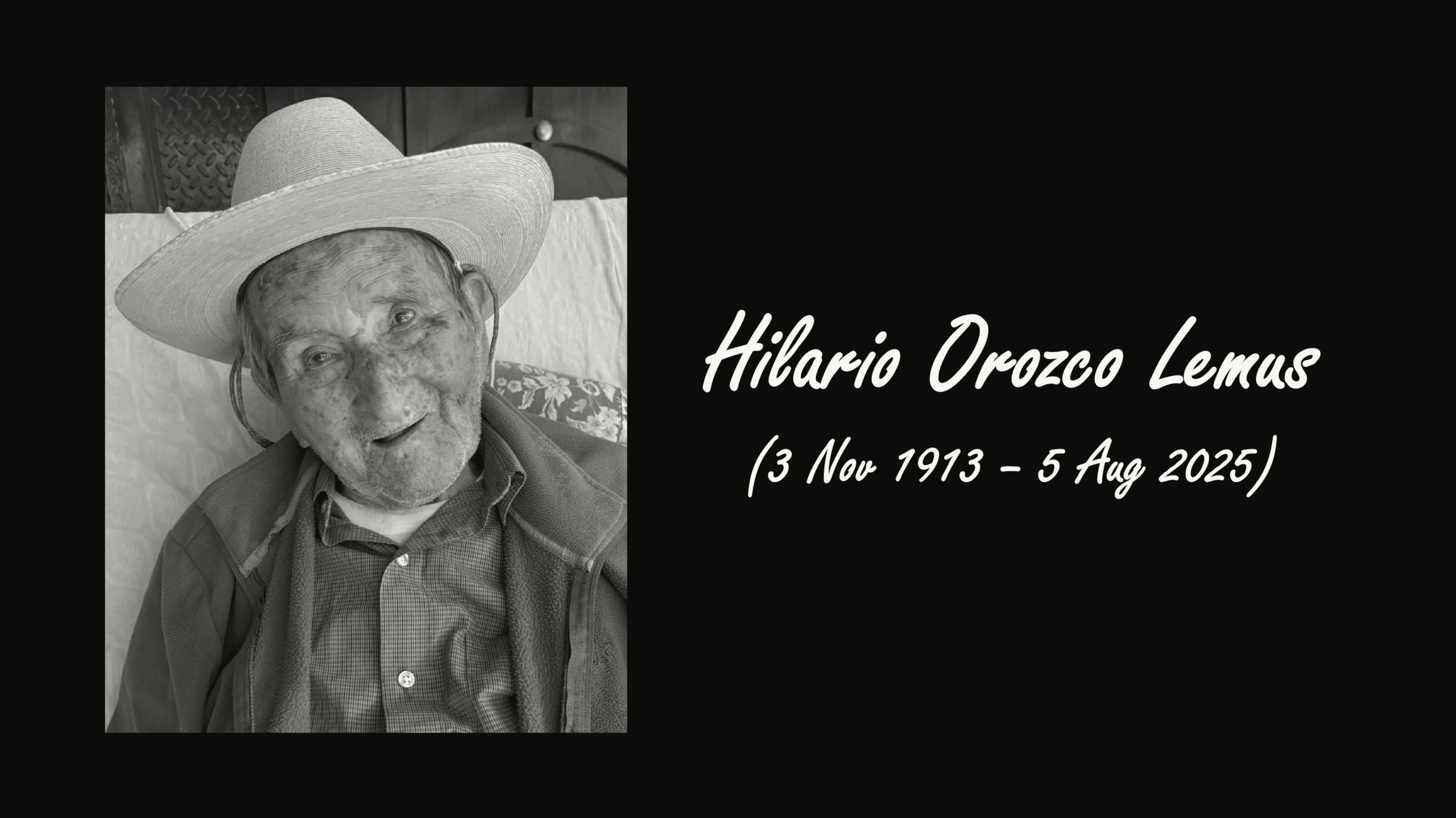 Hilario Orozco Lemus, Mexico's Oldest Man, Dies at 111