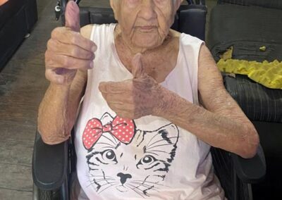 On 19 September 2024, at the age of 107. (Source: Courtesy of the family).