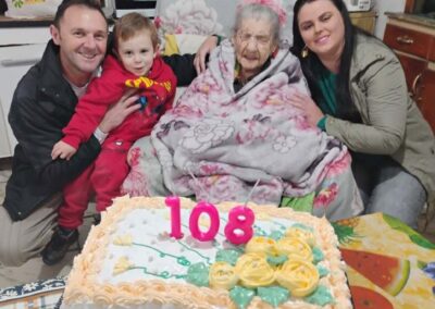 On her 108th birthday.