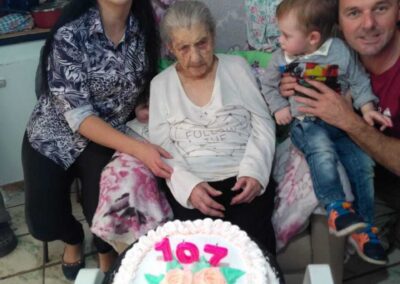 On her 107th birthday.