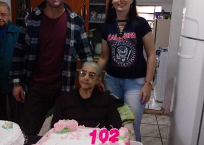 On her 102nd birthday.