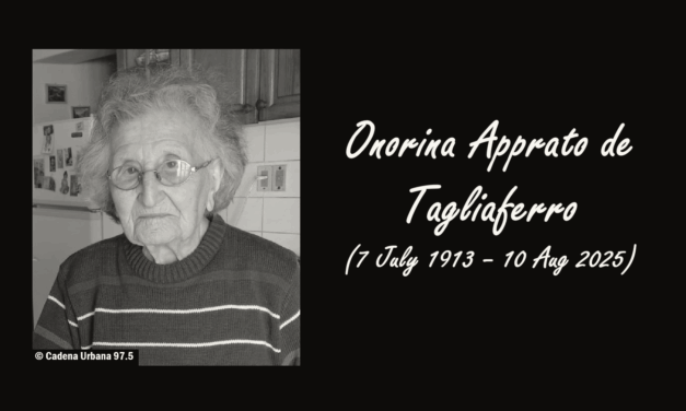 Argentine Woman Onorina Apprato de Tagliaferro Dies at 112