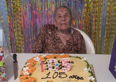 On her 105th birthday. (Source: Courtesy of the family).