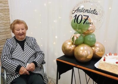 On her 107th birthday in 2024. (Source: Courtesy of the family).