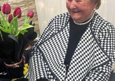 On her 107th birthday in 2024. (Source: Courtesy of the family).