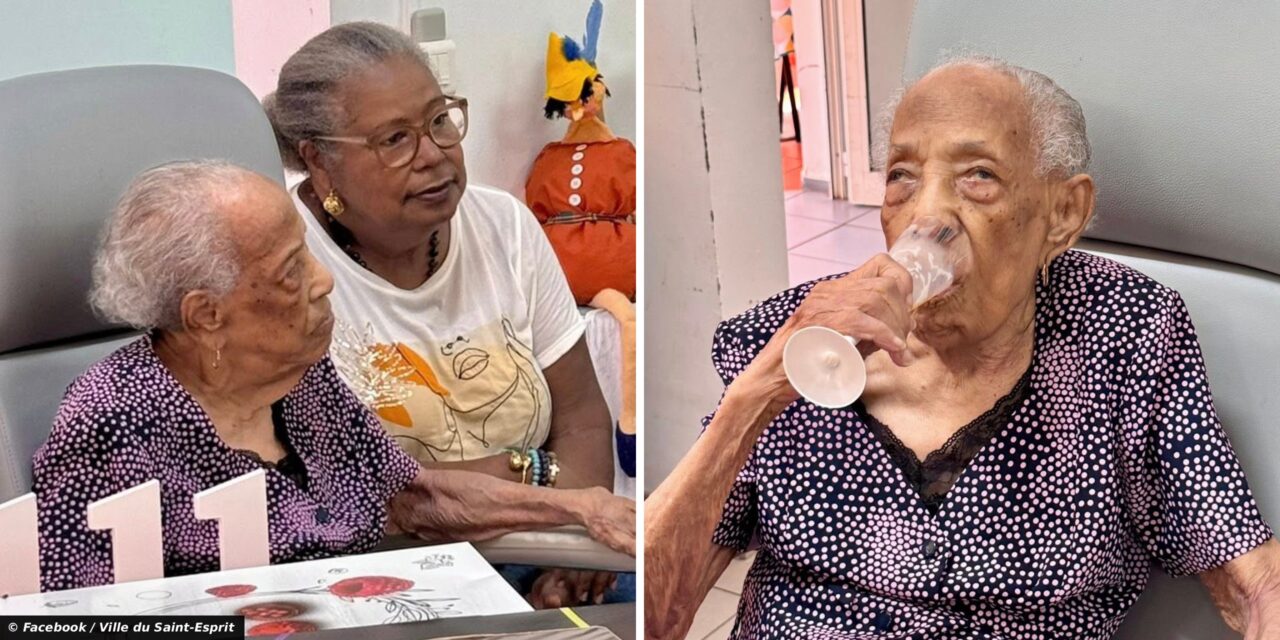 Ginette Saint-Louis-Augustin of Martinique, France, Turns 111