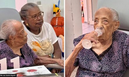 Ginette Saint-Louis-Augustin of Martinique, France, Turns 111