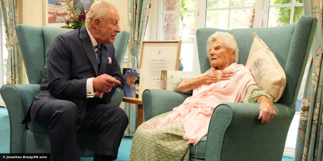 King Charles III Visits World’s Oldest Person, Ethel Caterham