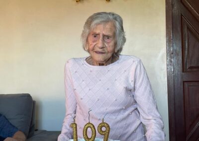 On her 109th birthday.