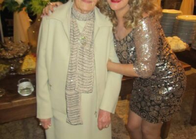 On her 101st birthday, with her niece.