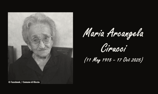 Italian Supercentenarian Maria Arcangela Cirucci Dies at 110