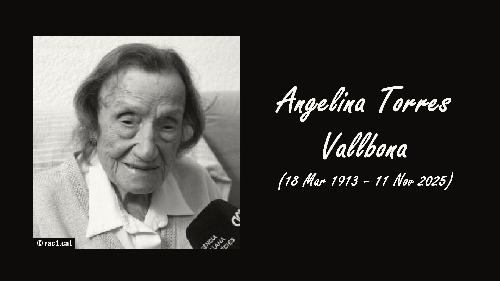 Angelina Torres Vallbona, Spain's Oldest Person, Dies at 112