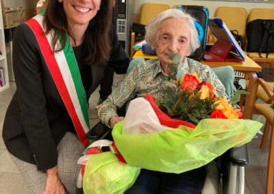 On her 109th birthday in 2024. (Source: Facebook / Comune di Pasian di Prato)