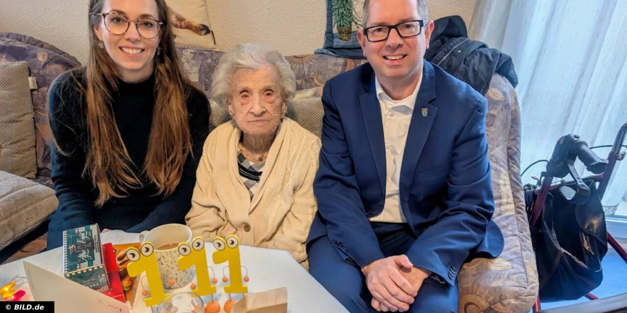 German Supercentenarian Gertrud Oertel Turns 111