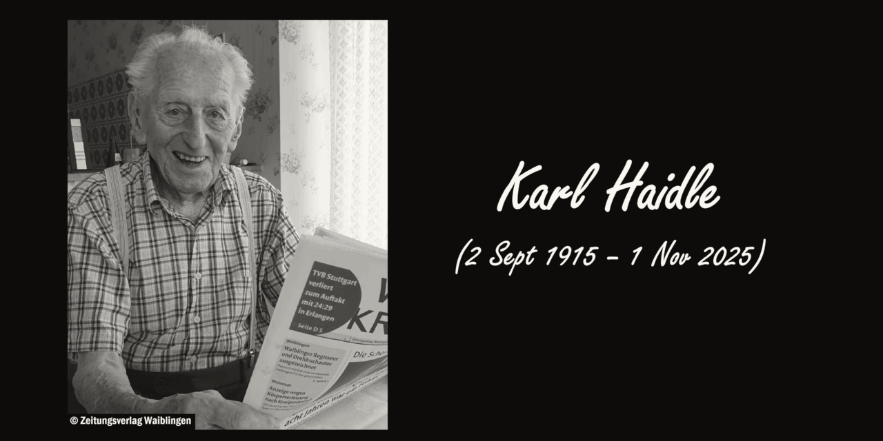 Karl Haidle, Germany’s Oldest Man, Dies at 110
