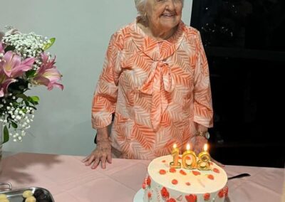 On her 108th birthday.