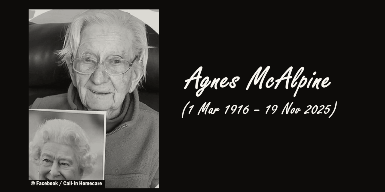 Agnes McAlpine, Scotland’s Oldest Woman, Dies at 109