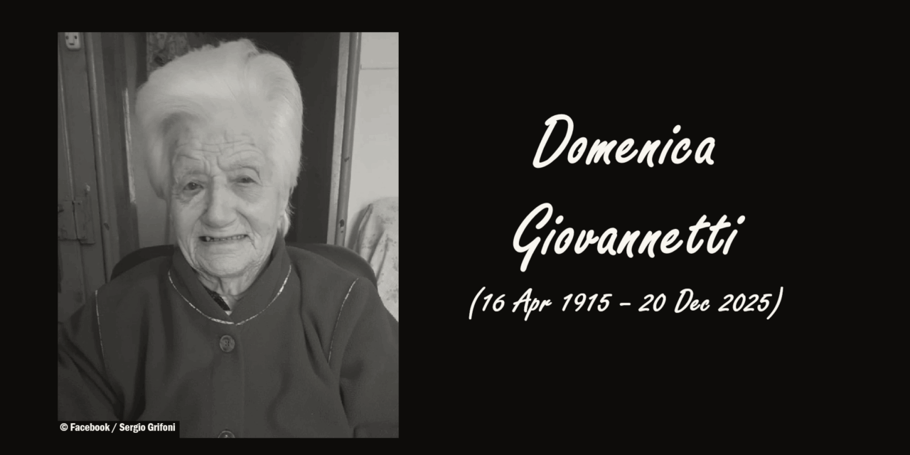 Domenica Giovannetti, the Oldest Person in Umbria, Italy, Dies at 110