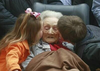 On her 110th birthday. (Source: Deia)