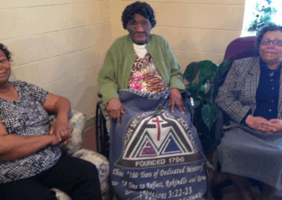 On her 111th birthday in 2014. (Source: WECT)