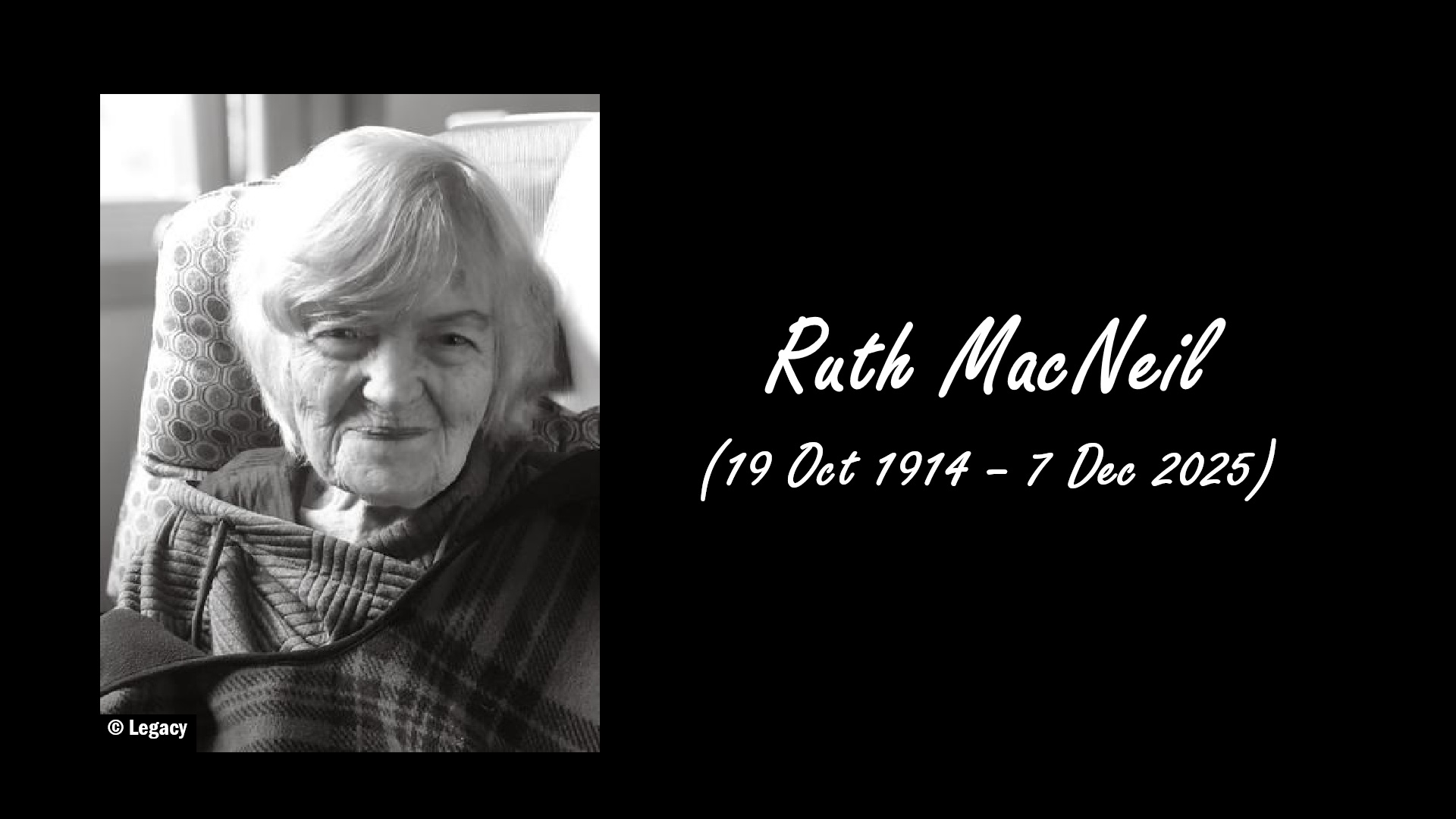 Ruth MacNeil, Indiana’s Oldest Resident, Dies at 111