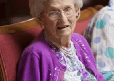 On her 109th birthday. (Source: Orange County Register)