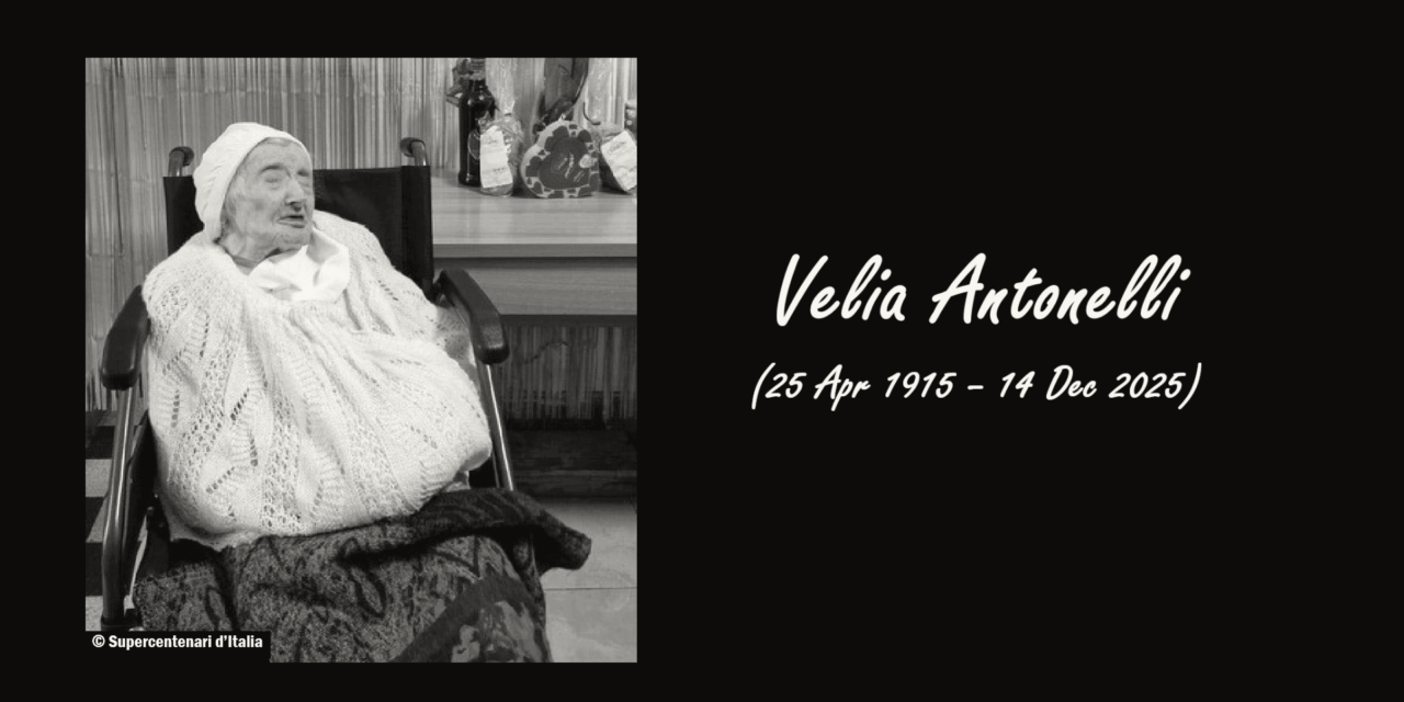 Velia Antonelli, Italy’s Oldest Nun, Dies at 110