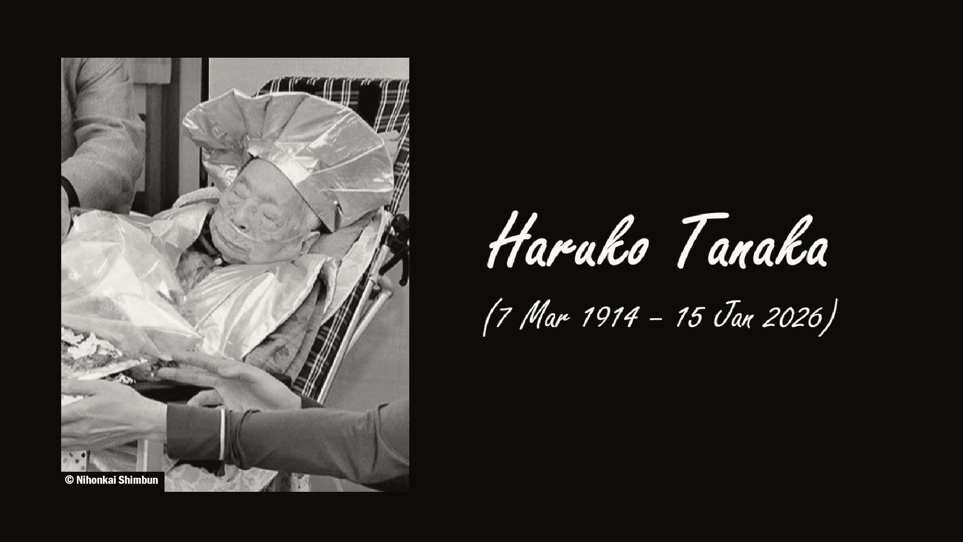 Haruko Tanaka, the Oldest Person in Tottori, Japan, Dies at 111