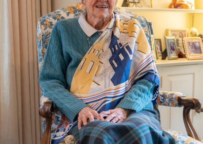 On her 110th birthday. (Source: Facebook / University School of Milwaukee)