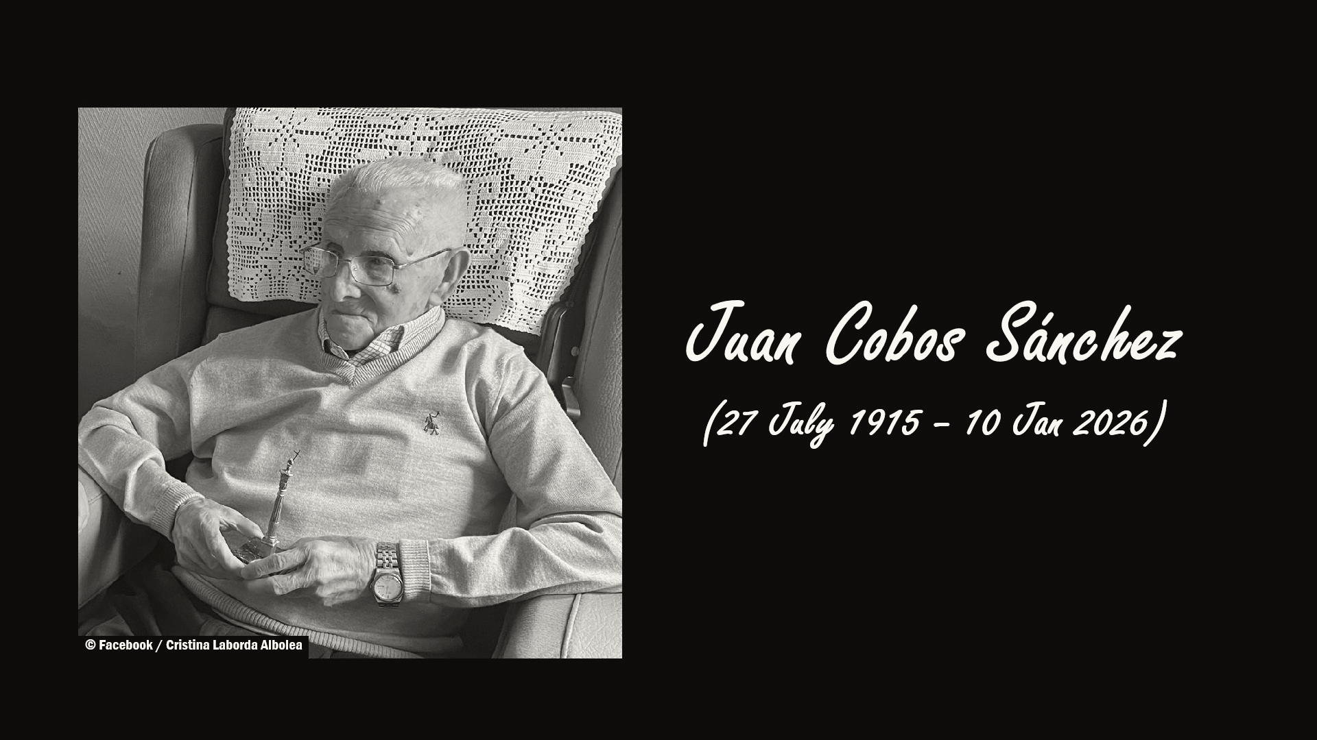 Spanish Man Juan Cobos Sánchez Dies at 110