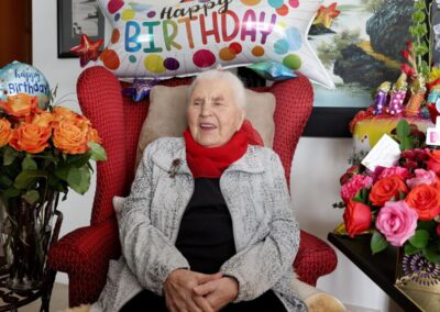 On her 110th birthday. (Source: The Spec)