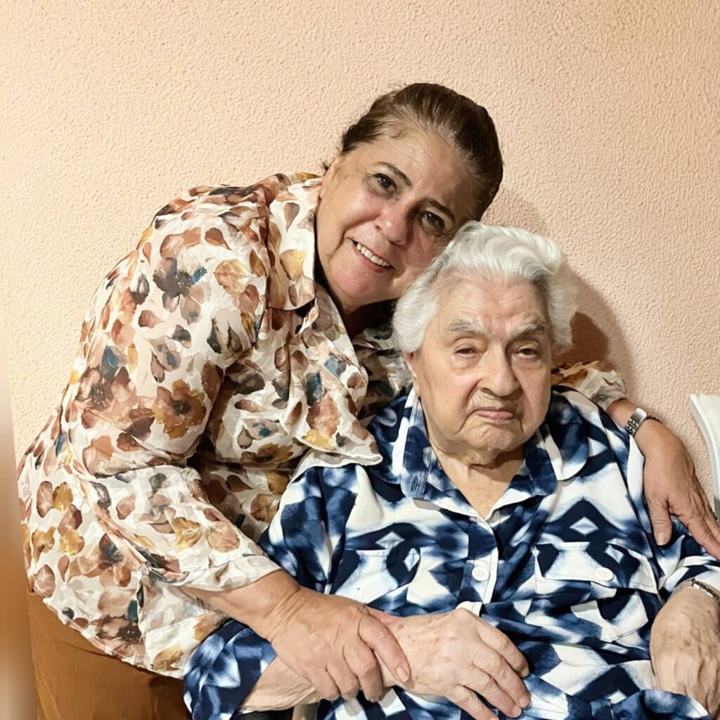 Yolanda, 115, with her granddaughter Yolanda Maria, 66.