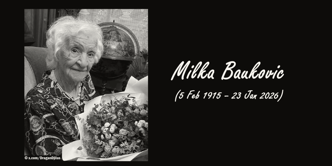 Milka Bauković, Serbia’s Oldest Person, Dies at 110