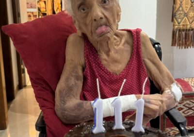 On her 111th birthday in March 2026.