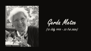 German Woman Gerda Metze Dies at 110