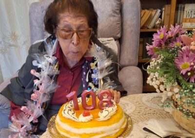 On her 108th birthday. (Source: La Nueva Crónica)