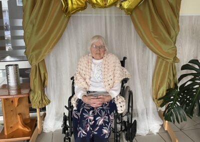 On her 107th birthday in 2023. (Source: 15min.lt)